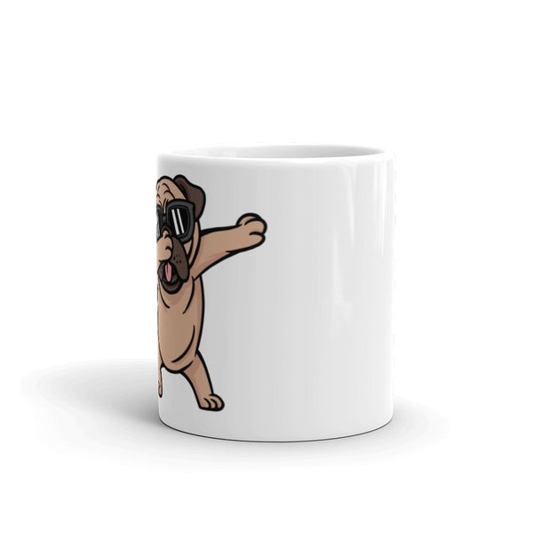 Weiße, glänzende Tasse