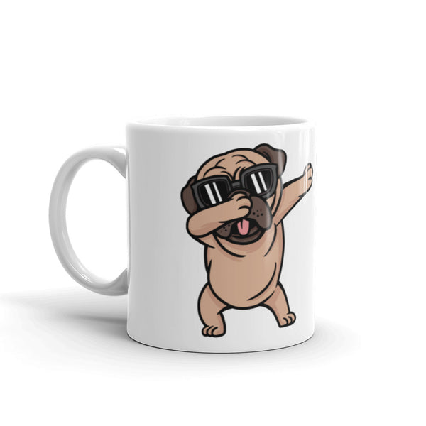 Weiße, glänzende Tasse