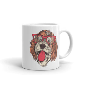 Weiße, glänzende Tasse