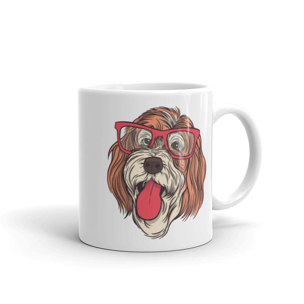 Weiße, glänzende Tasse